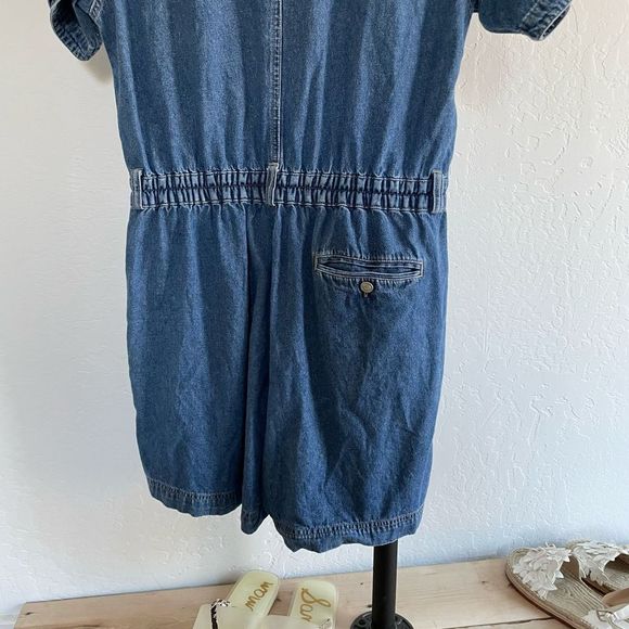 Vintage denim romper jumpsuit - Picture 5 of 6